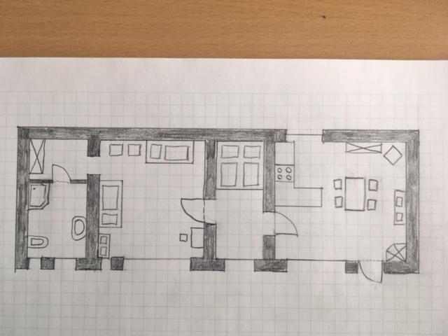 Ferienwohnung Zum Alten Forsthaus Messern Bagian luar foto